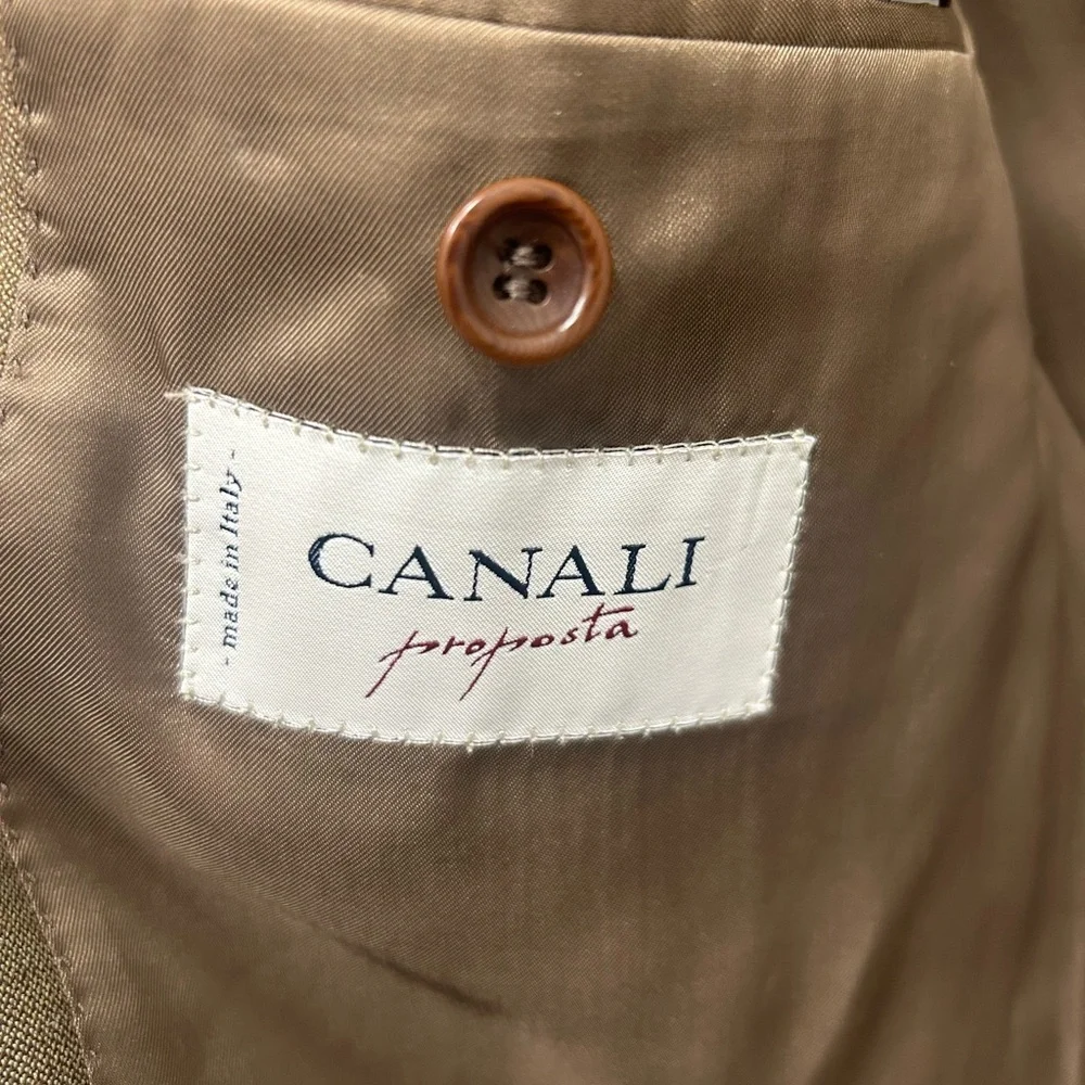 Canali Blazer 52R‎ Brown Proposta Men’s 100% Pure Wool Sport Coat Made In Italy